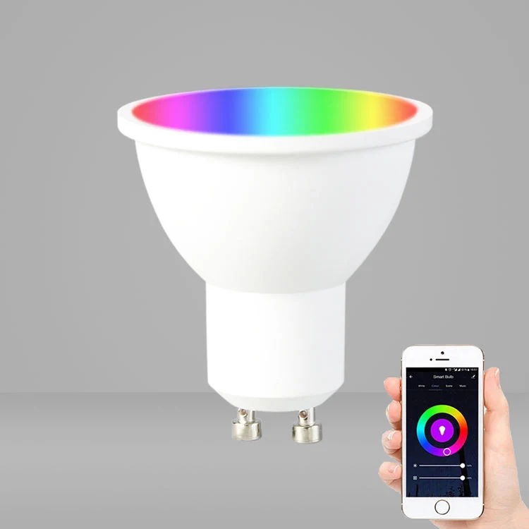 7W Tuya WiFi GU10 Wireless Control Smart GU10 Tuya WiFi Smart Light GU10 Smart Light Bulb WiFi LED Cup