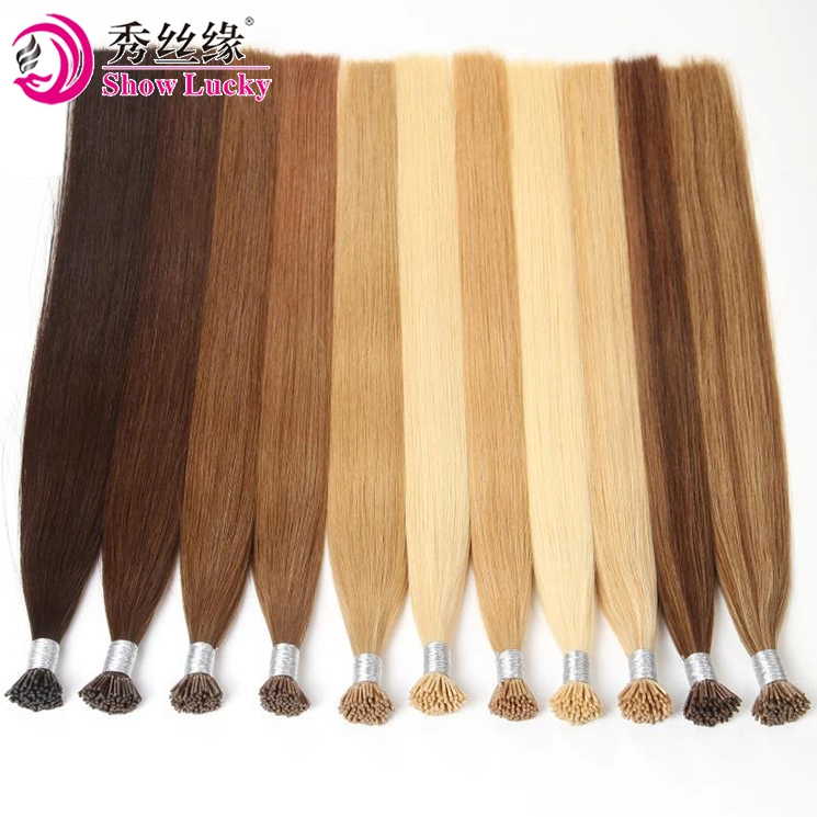 Hot Beauty Original 100% Remy Hair 100PCS/ Set Clip-in I Tip Flat Hair Extension European Straight 18inch 20inch 22inch 24inch