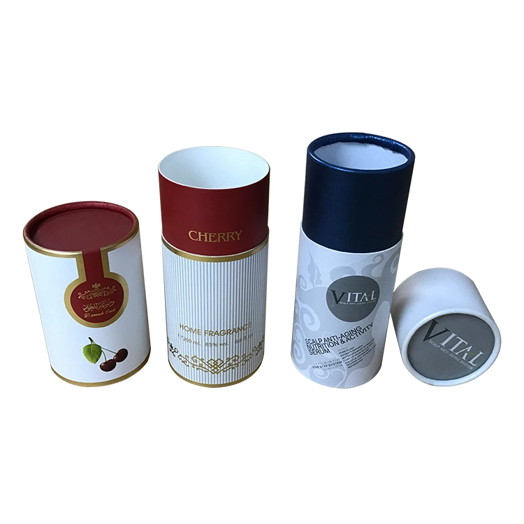 Custom Rigid Coated Art Paper Cylindrical Paper Tube Food Box