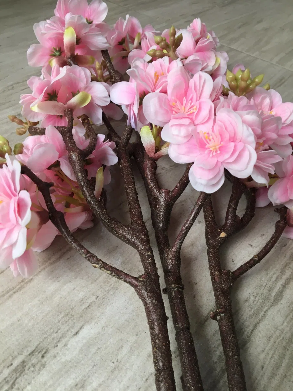 Light Pink Pinkish Real Touch 40cm Artificial Flower Cherry Blossom Branches Junpeng