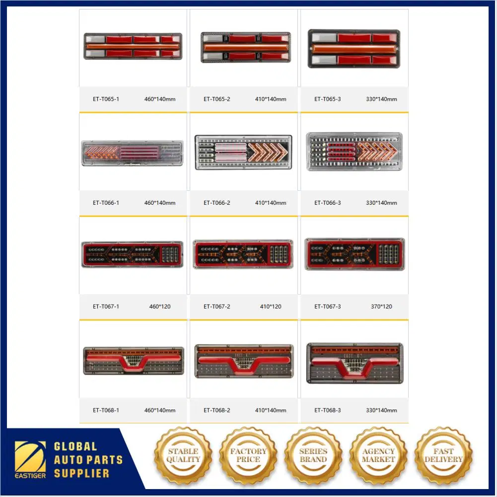 Más de 5000 Tema Tráiler Tráiler de lámpara LED de luz LED de luz LED de carretilla carretilla LÁMPARA DE LED Impermeable IP67 12V-30V la luz trasera LED luz trasera de las luces traseras