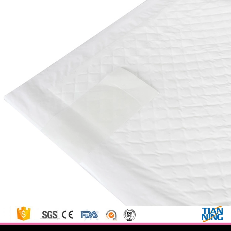 Unterlage Bett Matte 5 Schichten hohe PE-Film Hot Sell Super Care hohe Saugfähigkeit Einweg würde Blatt Erwachsene Bett Pads 60 * 40, 60 * 60, 60 * 90 Krankenhaus Bett Pads