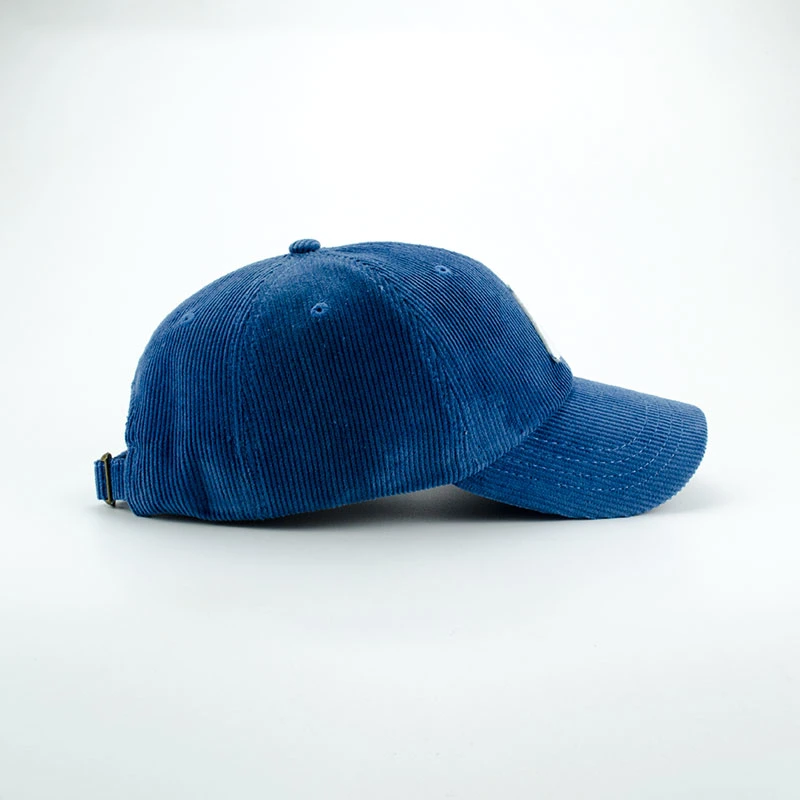 Popular Corduroy Baseball Cap with Patch Embroidery Fashion Sports Golf Cap Promotion Hat