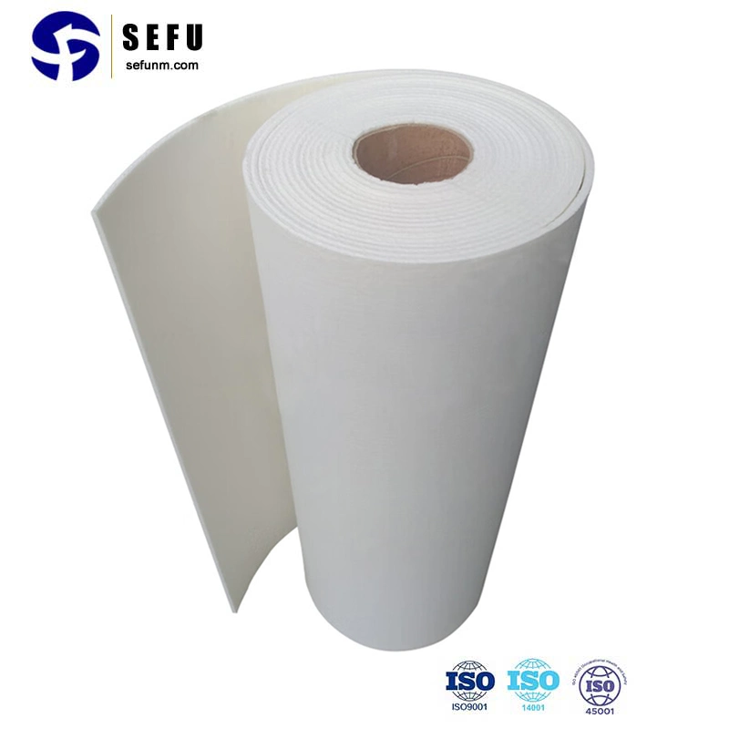 Sefu China fabricantes de papel de fibra de cerámica refractaria 1260 2300f el algodón aislamiento térmico de fibra cerámica de papel para horno el sellado