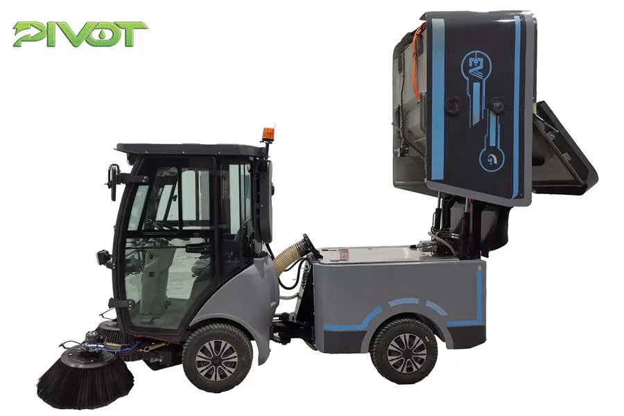 Ride on Electric Street Road Floor Sweeper Powered by Li-Battery/ Sweeping Truck