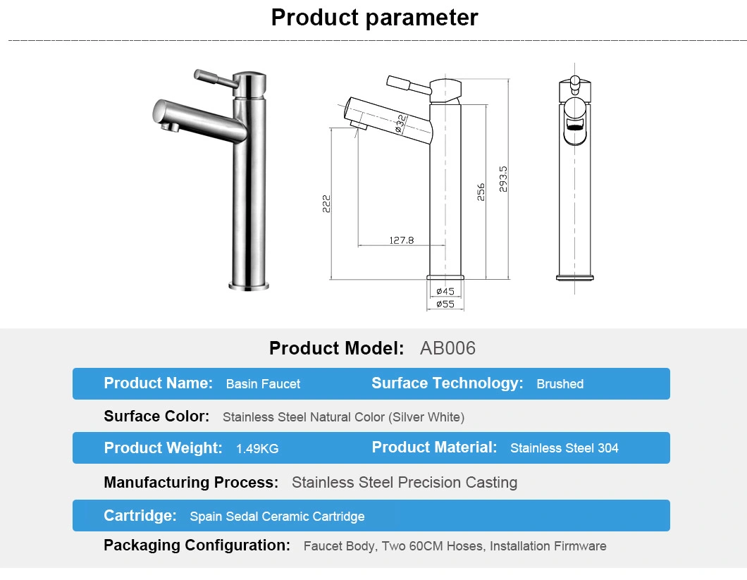 Ablinox Hot Designs Bathroom Basin Faucet for Bathroom Shower Room