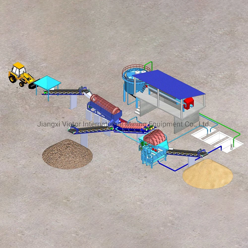 Portable Diamond Alluvial Gold Washing Plant Diamond Mining Equipment