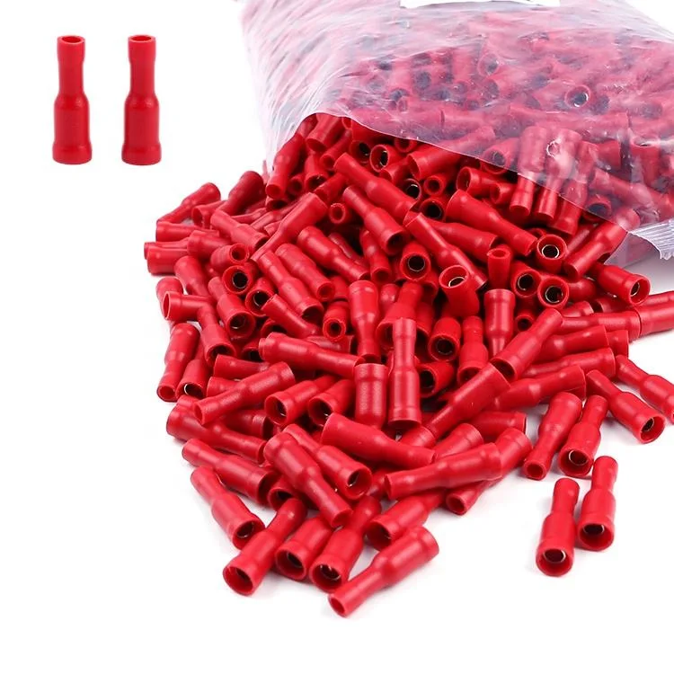 Frd Series Red Blue Yellow Full/Fully Socket PVC Insulation Female Socket Bullet Shaped Wire Terminal