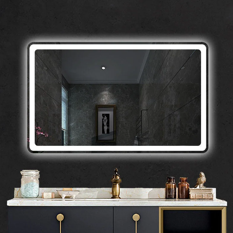 LED Backlit Bathroom Mirror Automatic Switch Bathroom Vanity LED Light Smart Wall Mirror