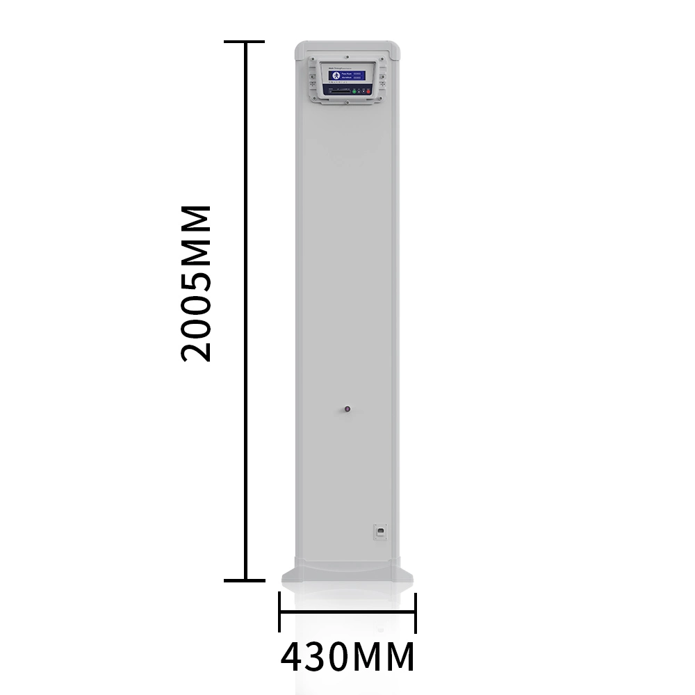 5/6 Zones Single Pole Walk Through Metal Detector for Library and Museums