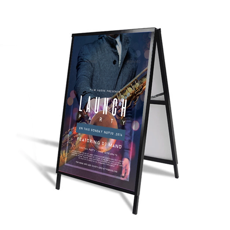 Double-Sided Outdoor Signs a Frame Displays Advertising Sidewalk Sign Poster Stand