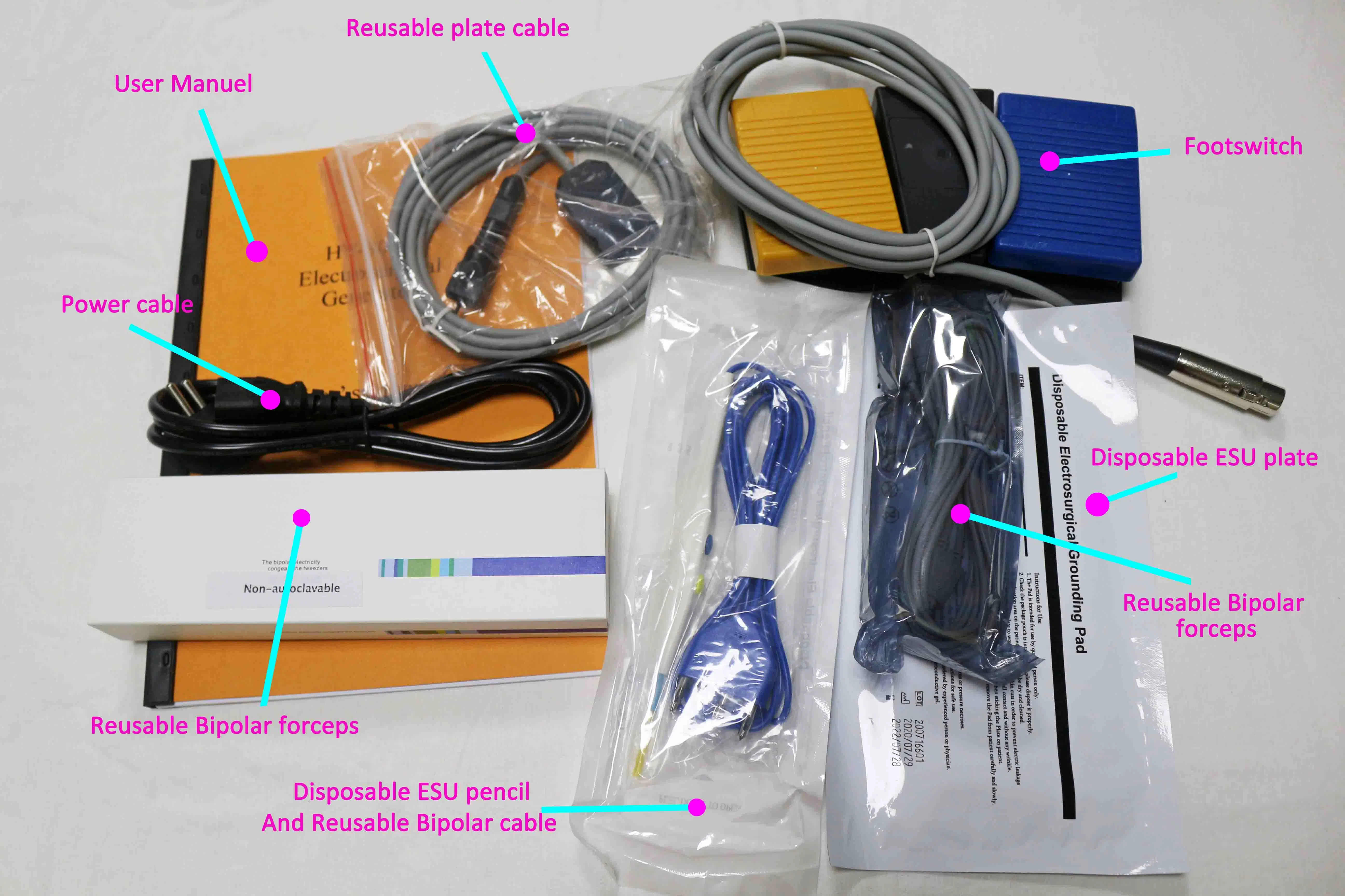 Ltsg12 Chine Fabrication Hôpital clinique chirurgical 100W électrochirurgical-générateur électrique scalpel