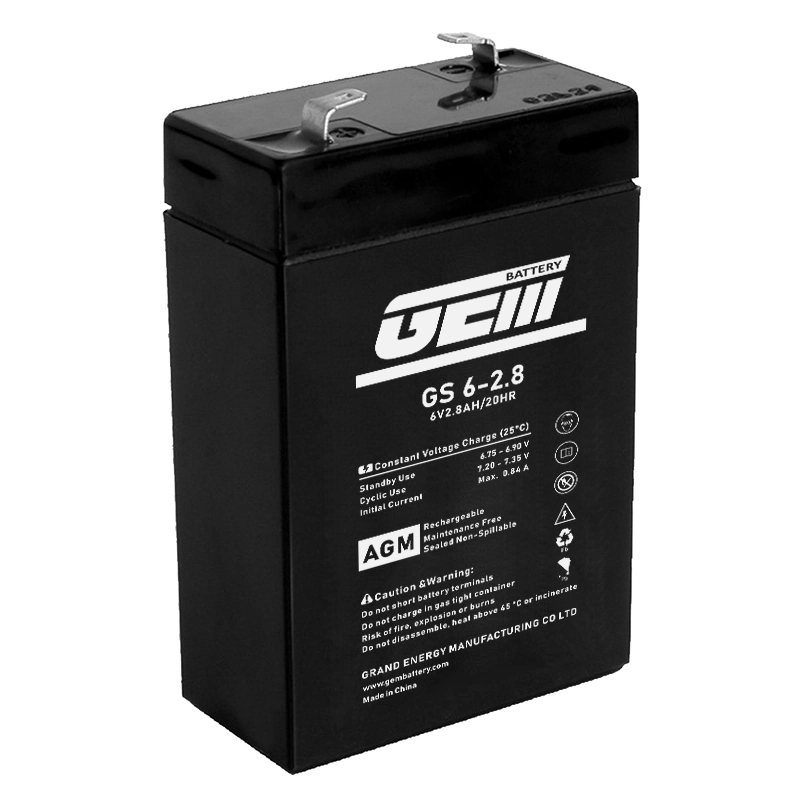 GEM Battery 6V2.3AH rechargeable battery AGM  VRLA Battery Gel deep cycle alarm & security systems