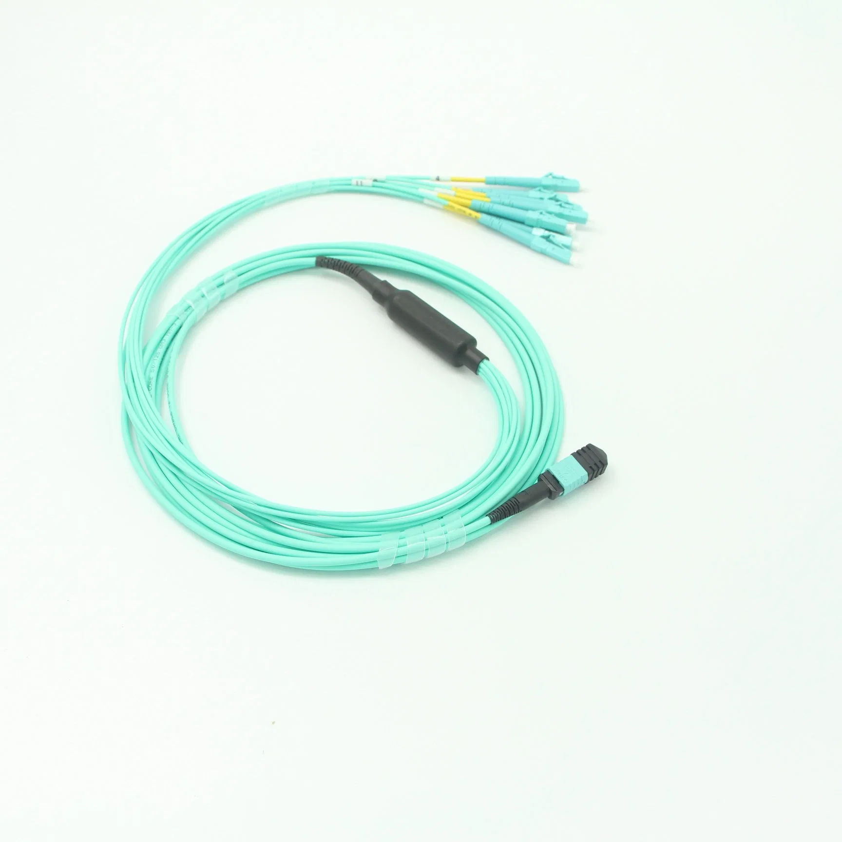 MPO (Female) -LC 24core Om3-150 Aqua Fiber Optic Jumpers