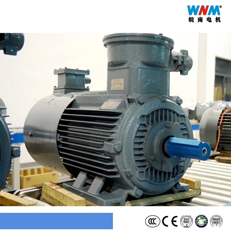 Yb3 High Efficiency Three Phase AC Induction Electric Atex Explosion Proof Mining Motor Graders Ex D I for Mine Metallurgy 380/660/1140V Yb3-132s2-2 7.5kw