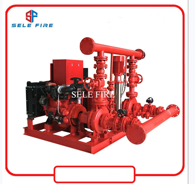 End Suction Fire Pump Mounted Fire Fighting System Centrifugal Water Pump UL/FM