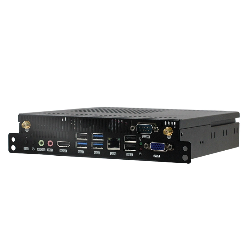 Embedded VGA Mini PC H110 DDR3 DDR4 de audio HD SATA 2po equipo WiFi USB RJ45 21COM Fanless PC Industrial.