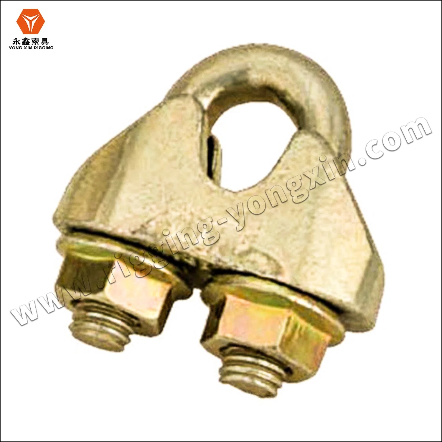 DIN1142 Yellow Plated Galvanized Malleable Wire Rope Clip