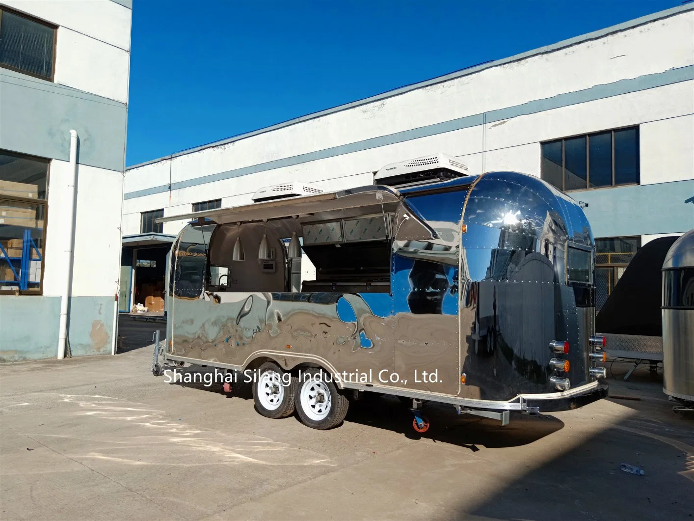 Trailer Snack Burger Van Mobile Food, Airstream Mobile Kitchen