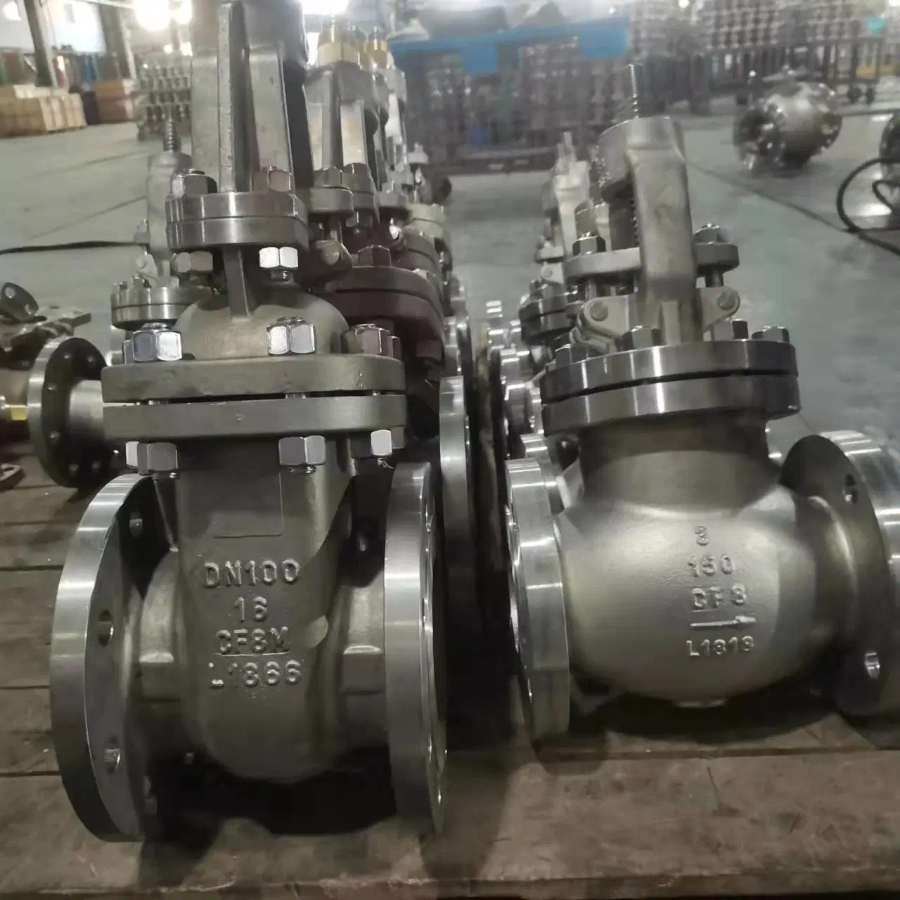 DIN 3352 F4 SS304 SS316 Metal Seated DN 50- DN150 Gate Valve