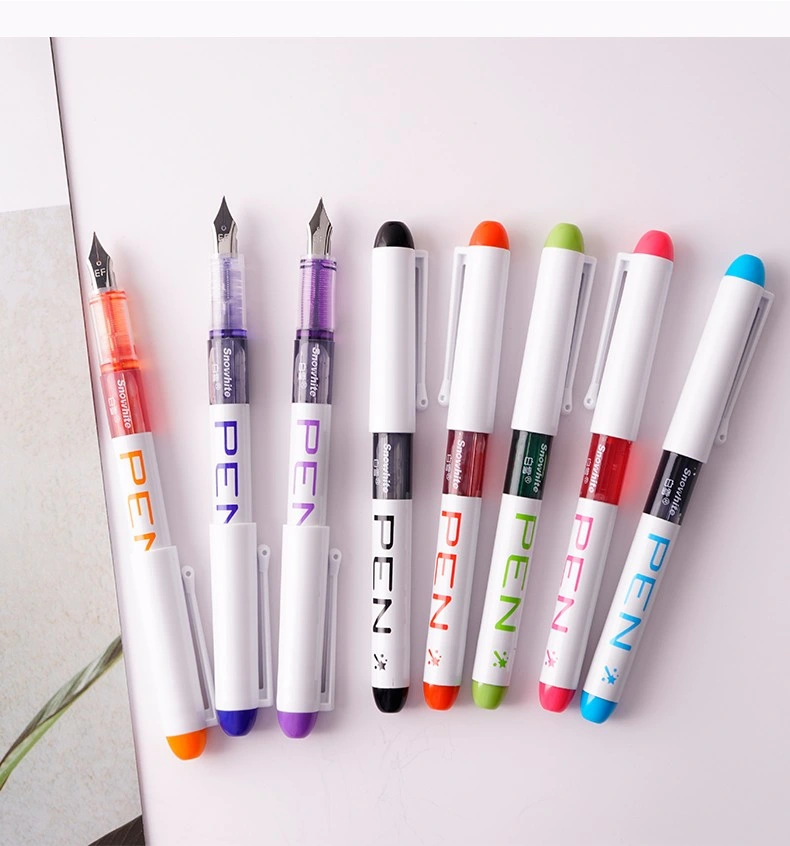 Stationery Wholesale Pens Snowhite Liquid Ink Pen Assorted Color Quick Dry Ink Medium Point for School and Office Using