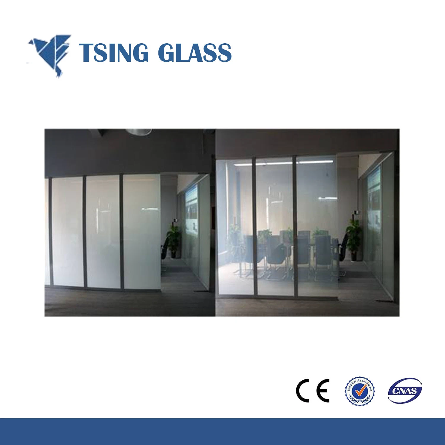 Conmutable electrónico vidrio/Cristal inteligente/Pdlc conmutable de vidrio y película/Película/Pdlc inteligente Film con el SGS/certificado CE