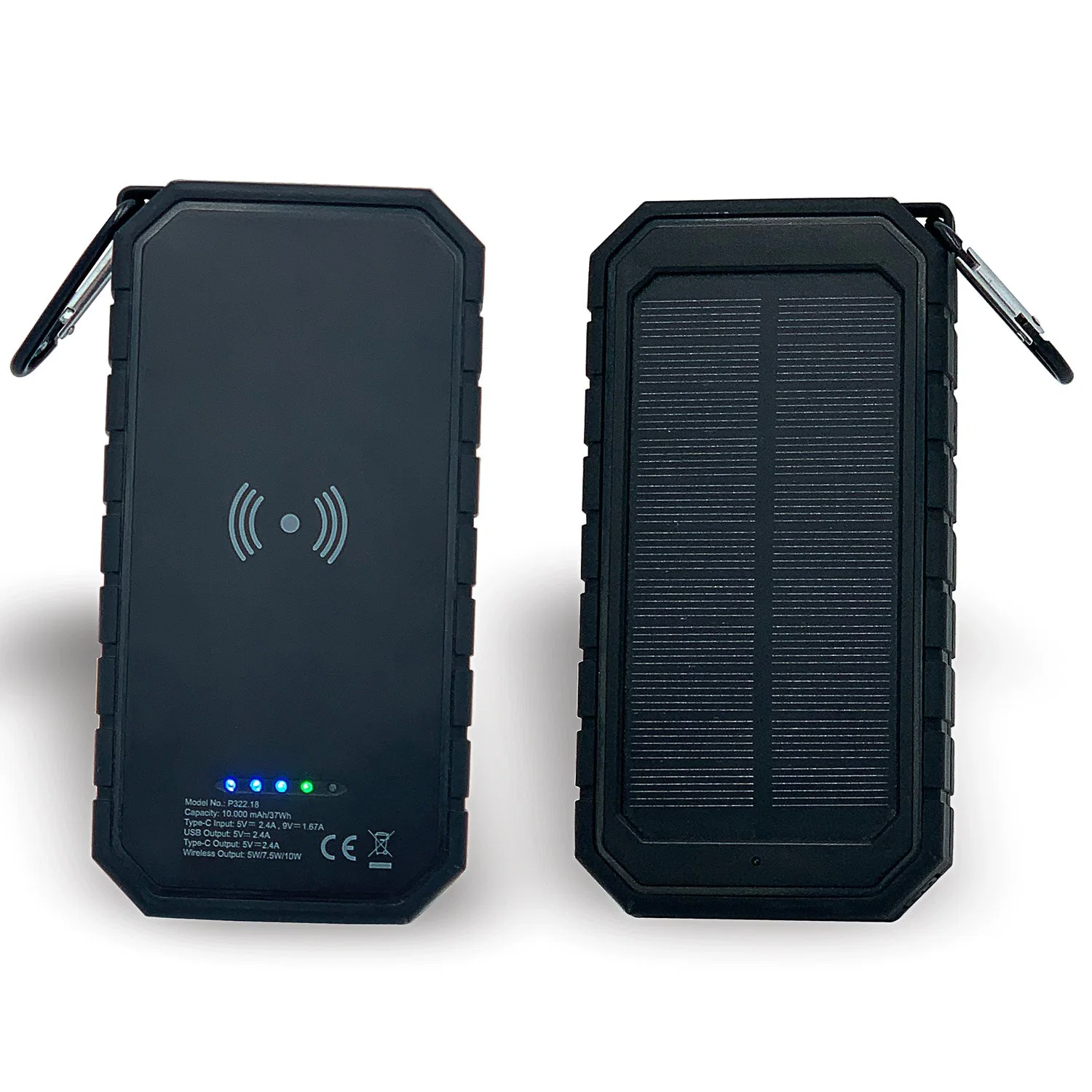 3 in 1 Ipx7 Waterproof Wireless Solar Charger for Smartphone