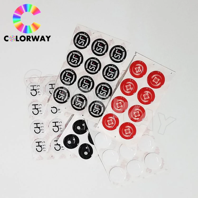 High quality/High cost performance  Free Design Custom Brand Logo Waterproof 3m Epoxy Sticker