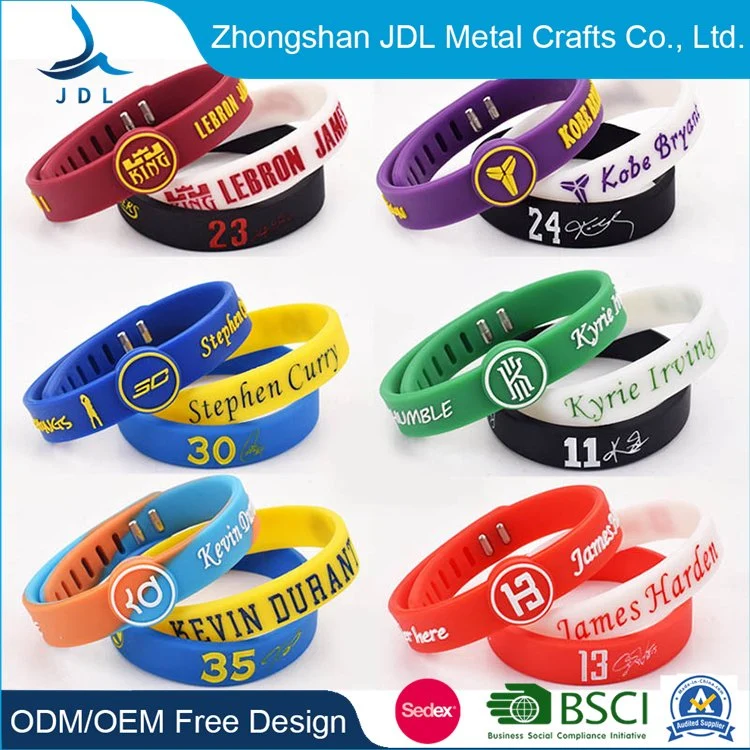 Customized Soft Enamel Hair Ties Stretch Booty Kitchen Bracelet Wrist Band Sport Sets Woven Elastic Silicone Wristband