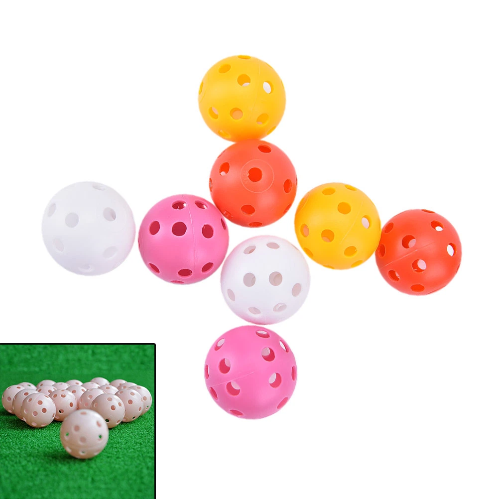 Plastic Airflow Hollow Golf Ball Practice Ball Indoor Training Balls Golf Accessories