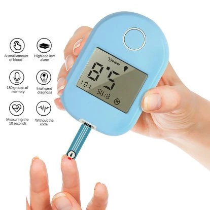 Medical Instrument Multi Function Digital Portable Blood Glucose Meter/Monitor with LCD Display