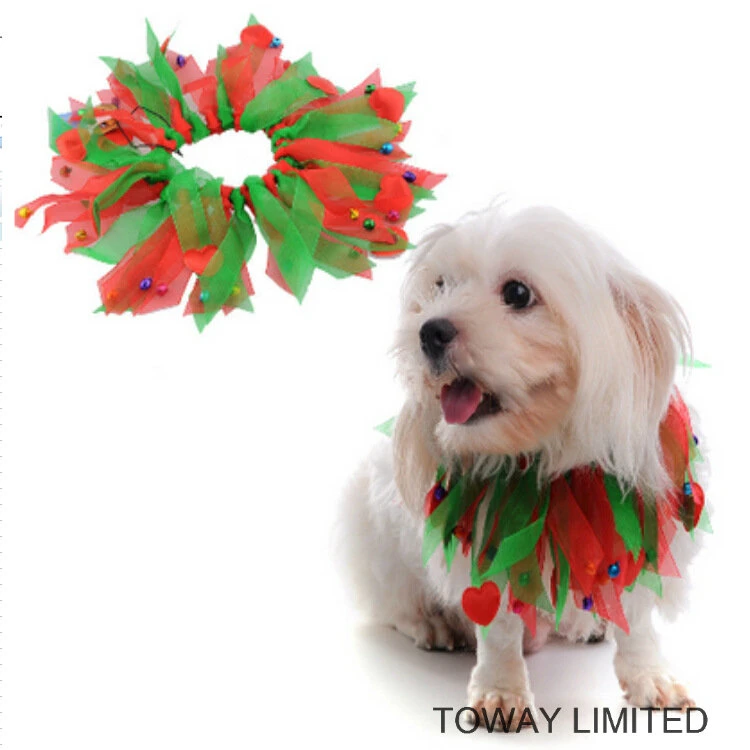 Christmas Holloween Dog Products Holiday Hair Scarf Pet Accessories