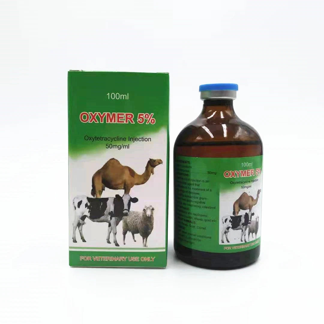 100ml Shandong Unovet inyección de la oxitetraciclina GMP de buena calidad de cabra