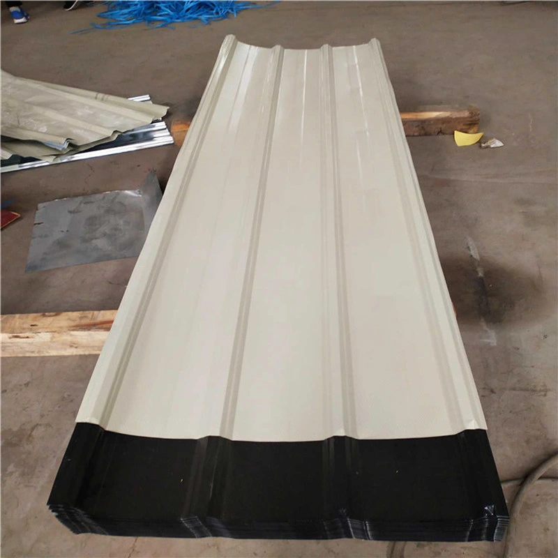 30/22 26 30 Gauge/0.3mm 1mm PP PVC Coated White Color Corrugated Zinc Iron Metal Steel Roofing/Roof Sheet Iron Sheet