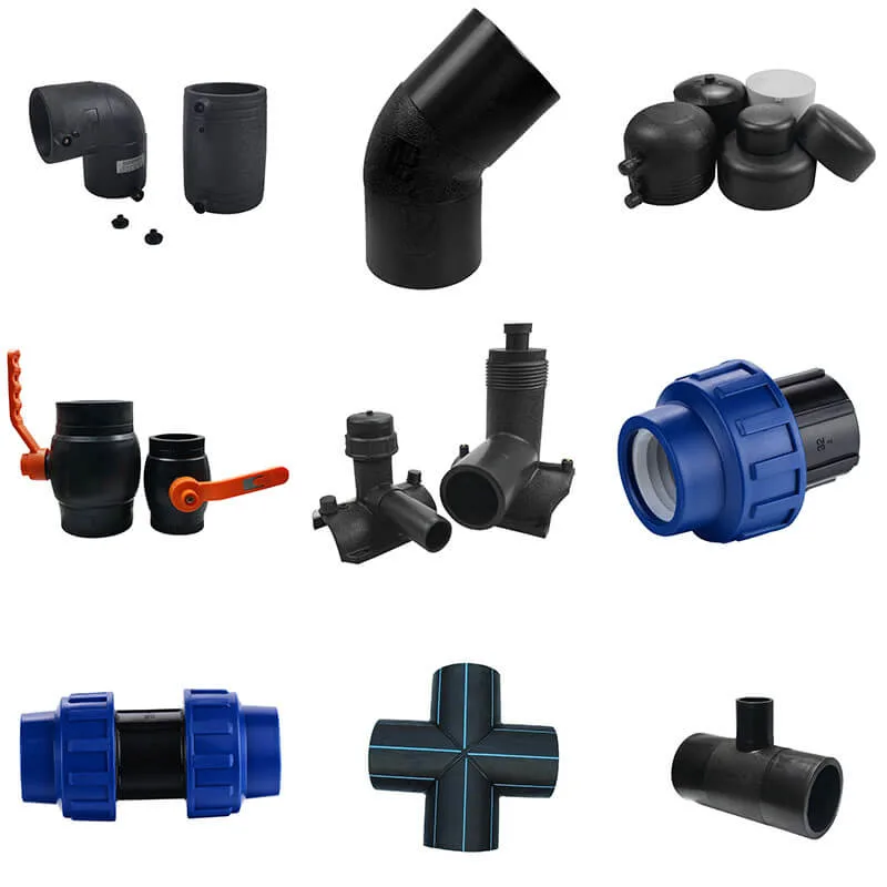 HDPE Pipe Flange Fittings Poly Pipe and Fittings