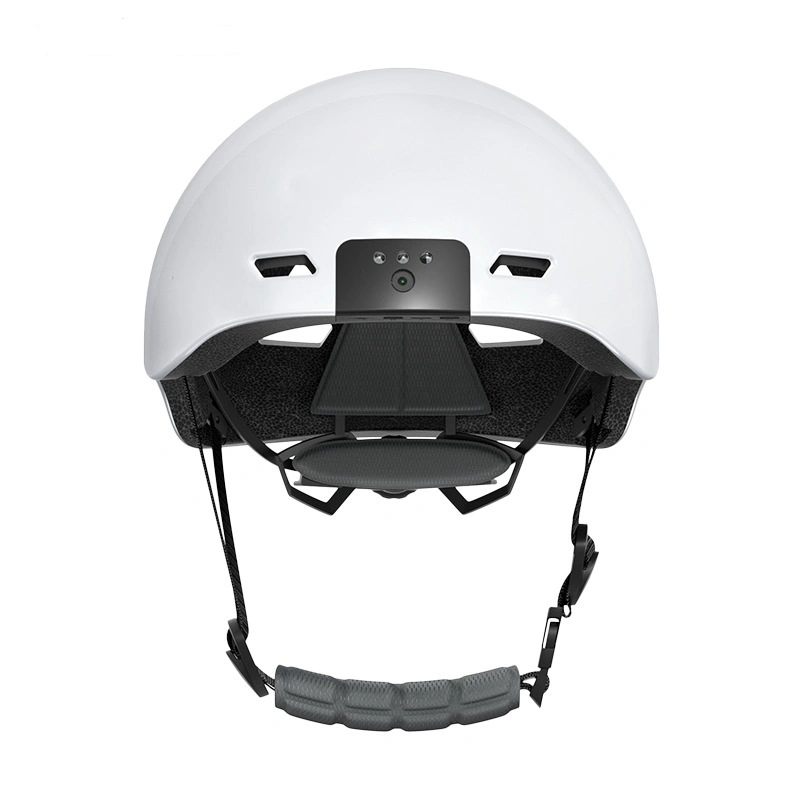Casco de motocicleta bicicleta de la cámara de seguridad casco de las luces de advertencia