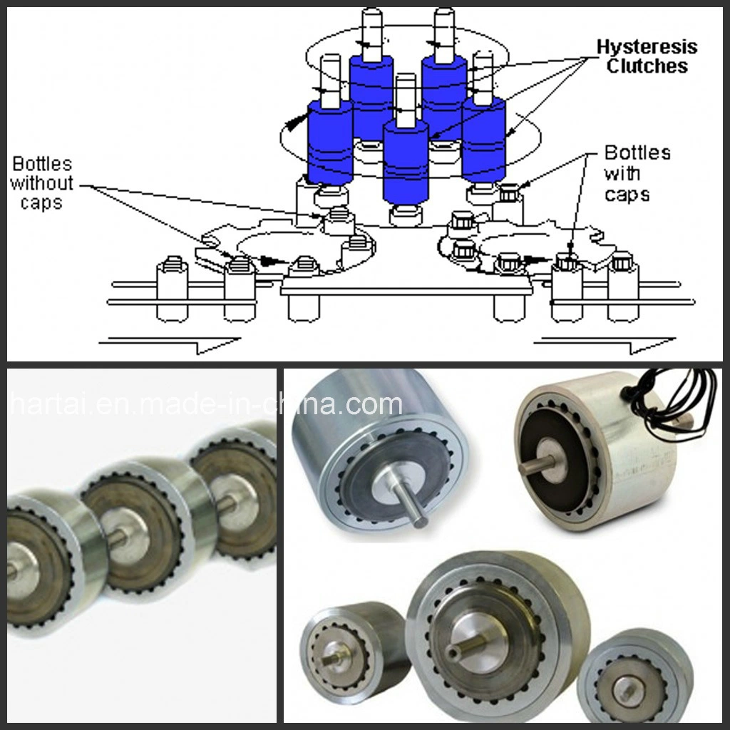 El eje de par alto del embrague electromagnético DC 24V Hb Ahb Hc histéresis Industrial Control de tensión de control exacto del par de freno magnético de los embragues de histéresis