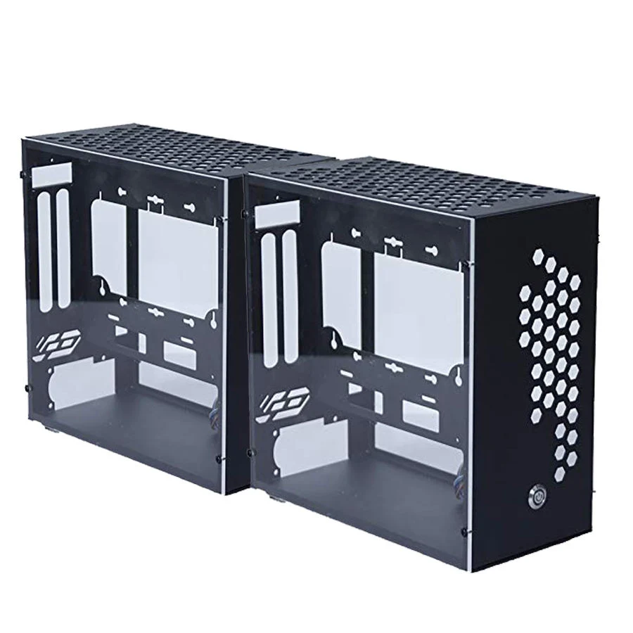 Factory Custom Aluminium Sheet Metal Enclosure Box OEM ODM Mini Computer PC Case Slim Mini Itx Case