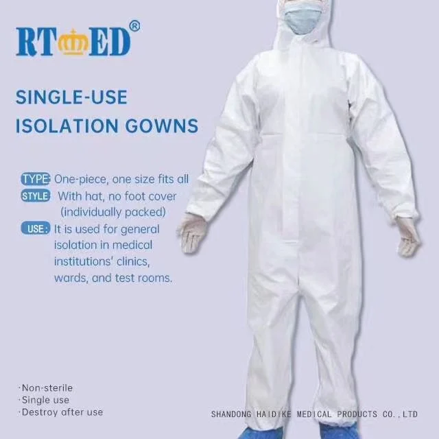 SMS Non Woven Medical Isolation Gowns