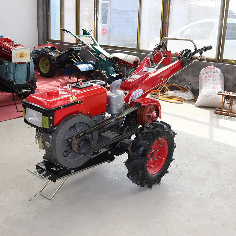 15HP 18HP 22HP Mini 2 Wheel Farm Walking Tractor with Plough/Rotary Tiller with Seat