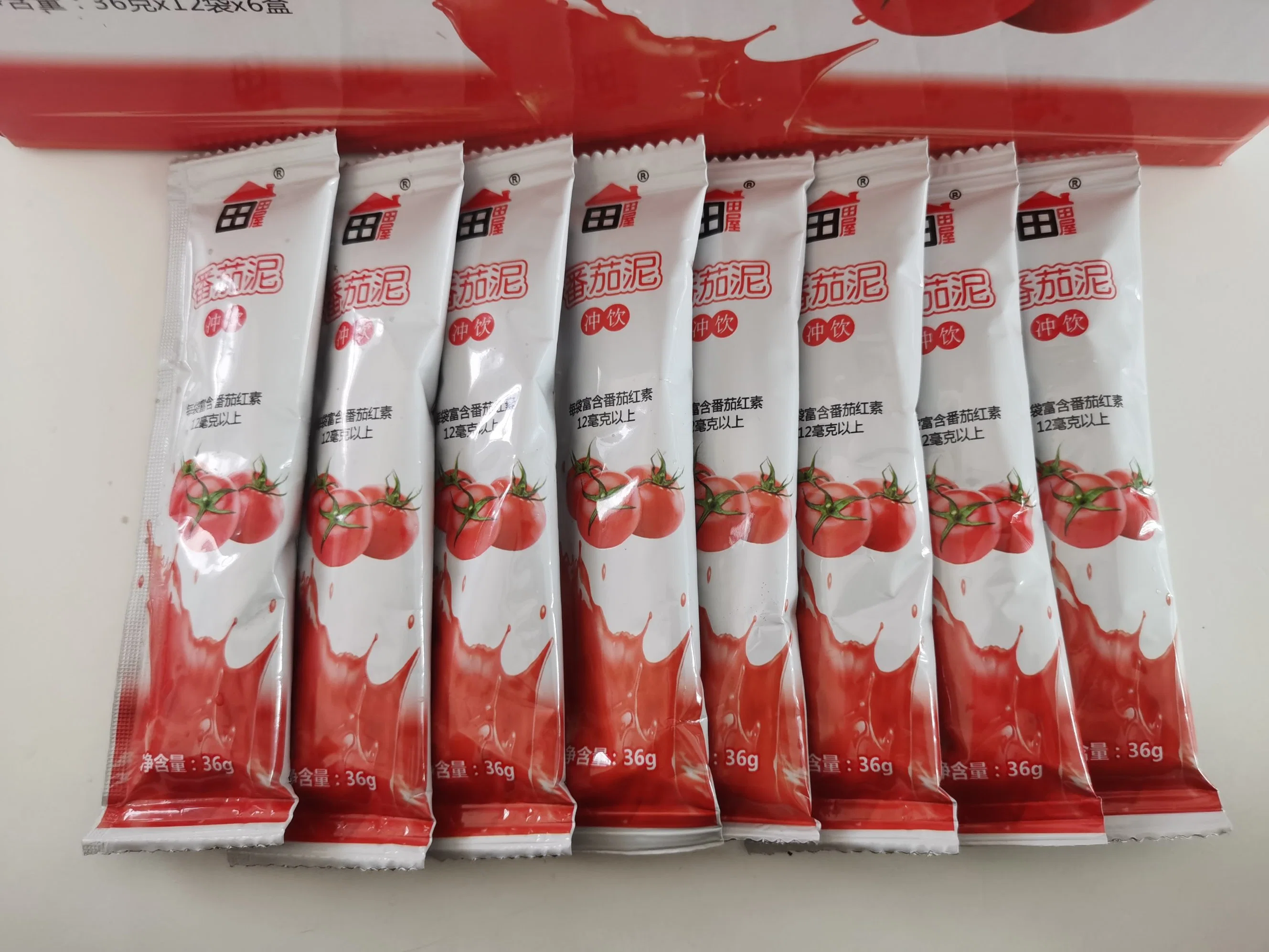 36g qualitativ hochwertiges Instant Tomatenpüree in Flat