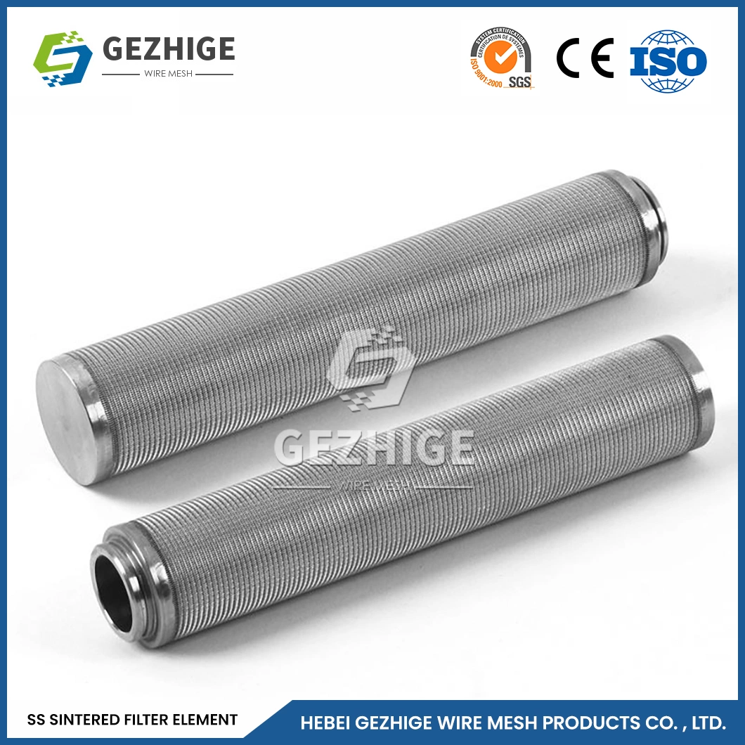 Gezhige 2 UM sintered Mesh تصفية التصنيع 220 الواجهة متعددة الطبقات مصفى شبكي ساترنبين الصين 2-6 طوابق قرصوف من الفولاذ المقاوم للصدأ عنصر الفلتر