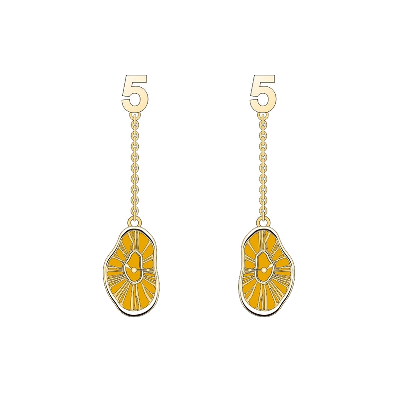 Super Fashion Fresh Design Lemon Pattern Jewelry Set