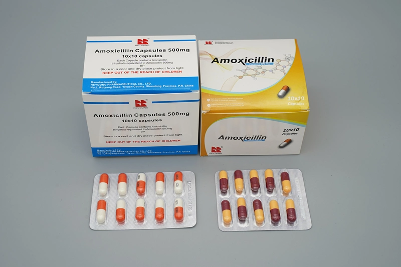 La Amoxicilina 500 mg cápsulas farmacéuticas con certificado GMP