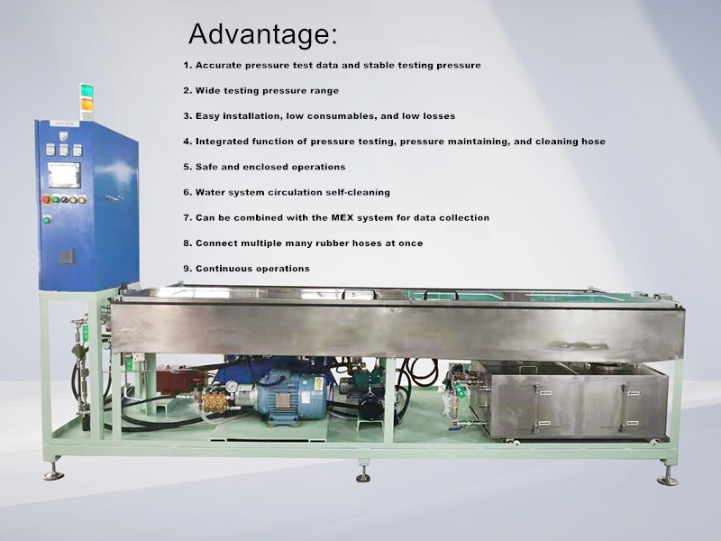 Testen Sie 1000 Schläuche 1 Tag Integrationautomatische Hydraulikschlauch Druckprüfung Und Reinigungsmaschine