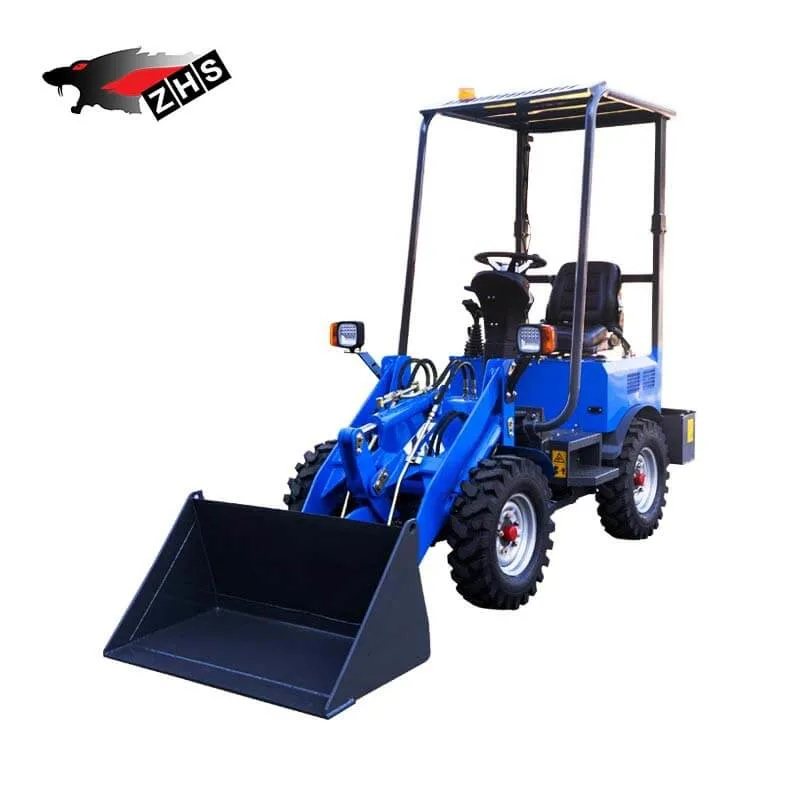 New Design Battery Power Electric 400kg 600kg 1500kg Mini Small Wheel Loader Front End Loader Electric Loader with CE Certificate