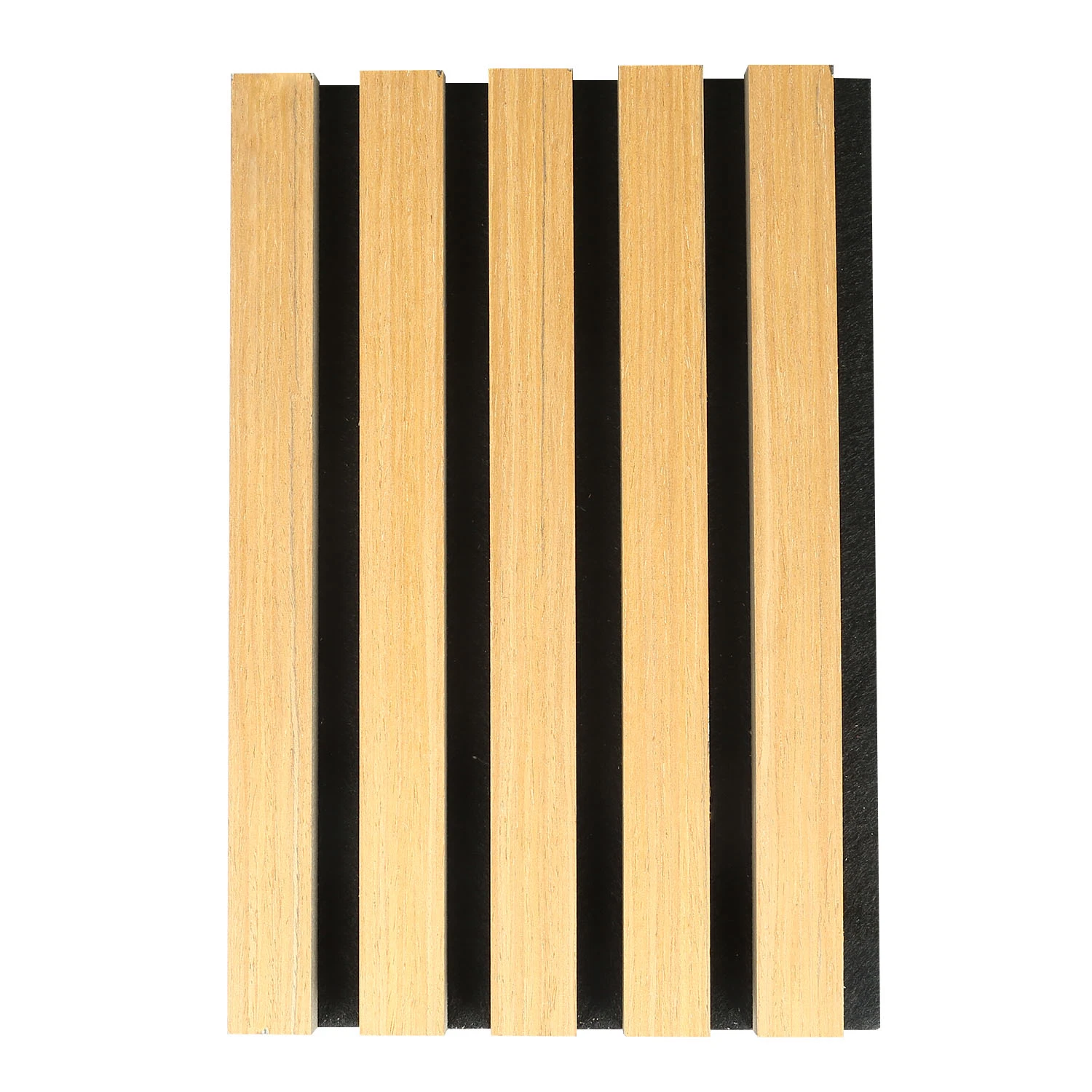 Fabricado de forma automática Acoustic Panel MDF enchapado Slatted panel acústico Pet material decorativo para pared y techo