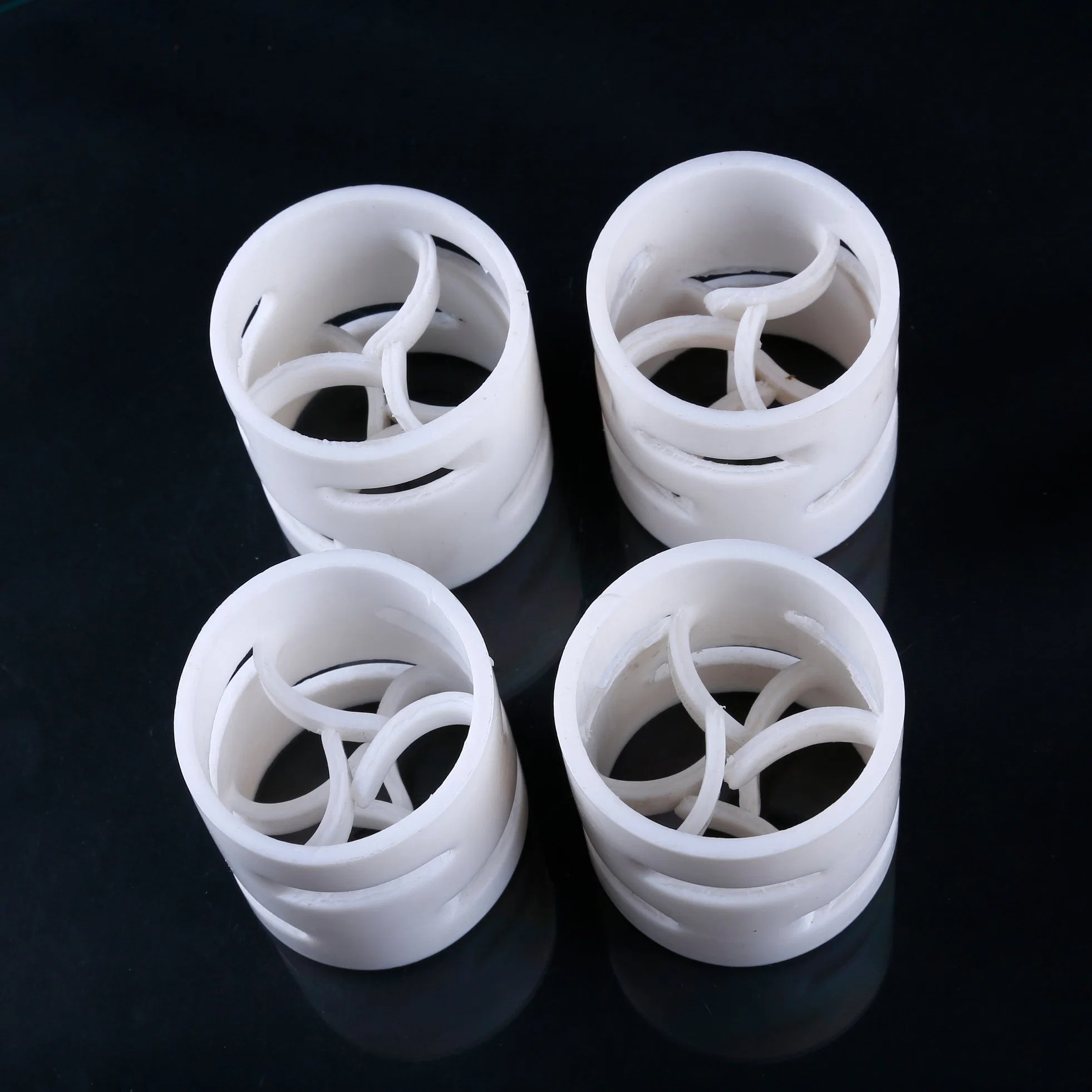 PP PVC PE CPVC PVDF PTFE Plastic Pall Ring