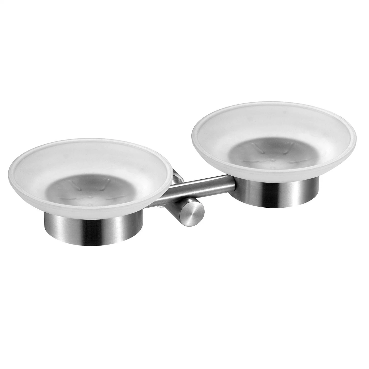 Bathroom Accessories Stainless Steel Soap Dish with Glass Holder