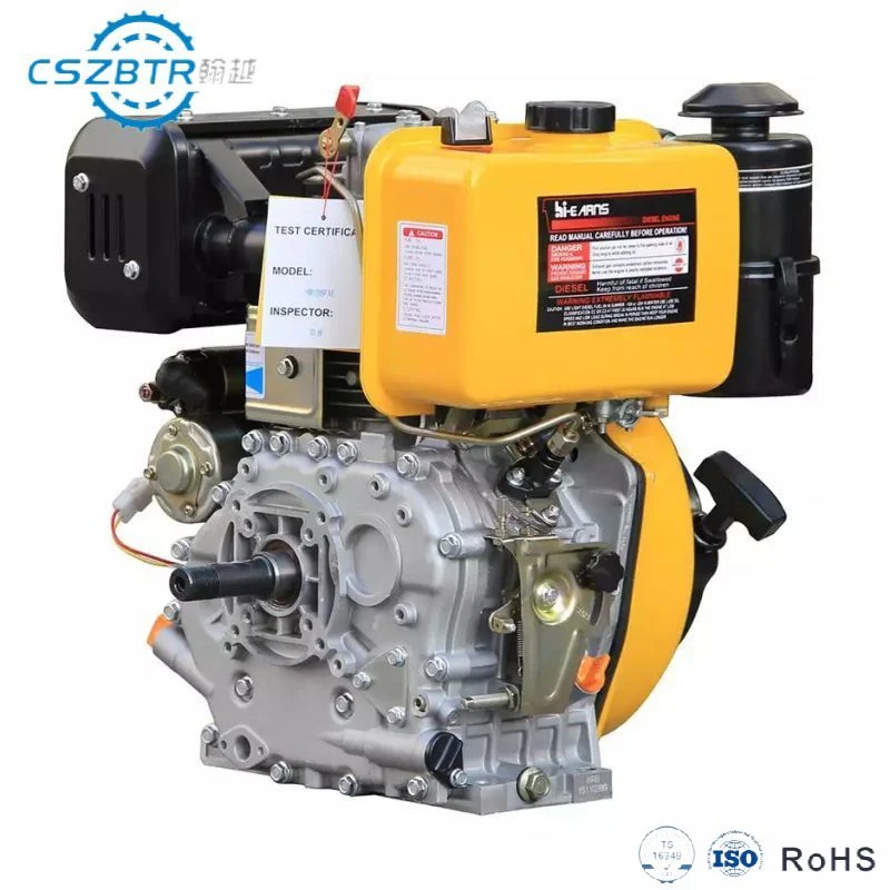 Motor Cszbtr de un solo cilindro Mini Diesel Motor de Embarcaciones al aire libre 4 Motores pequeños diesel para agricultura de carrera